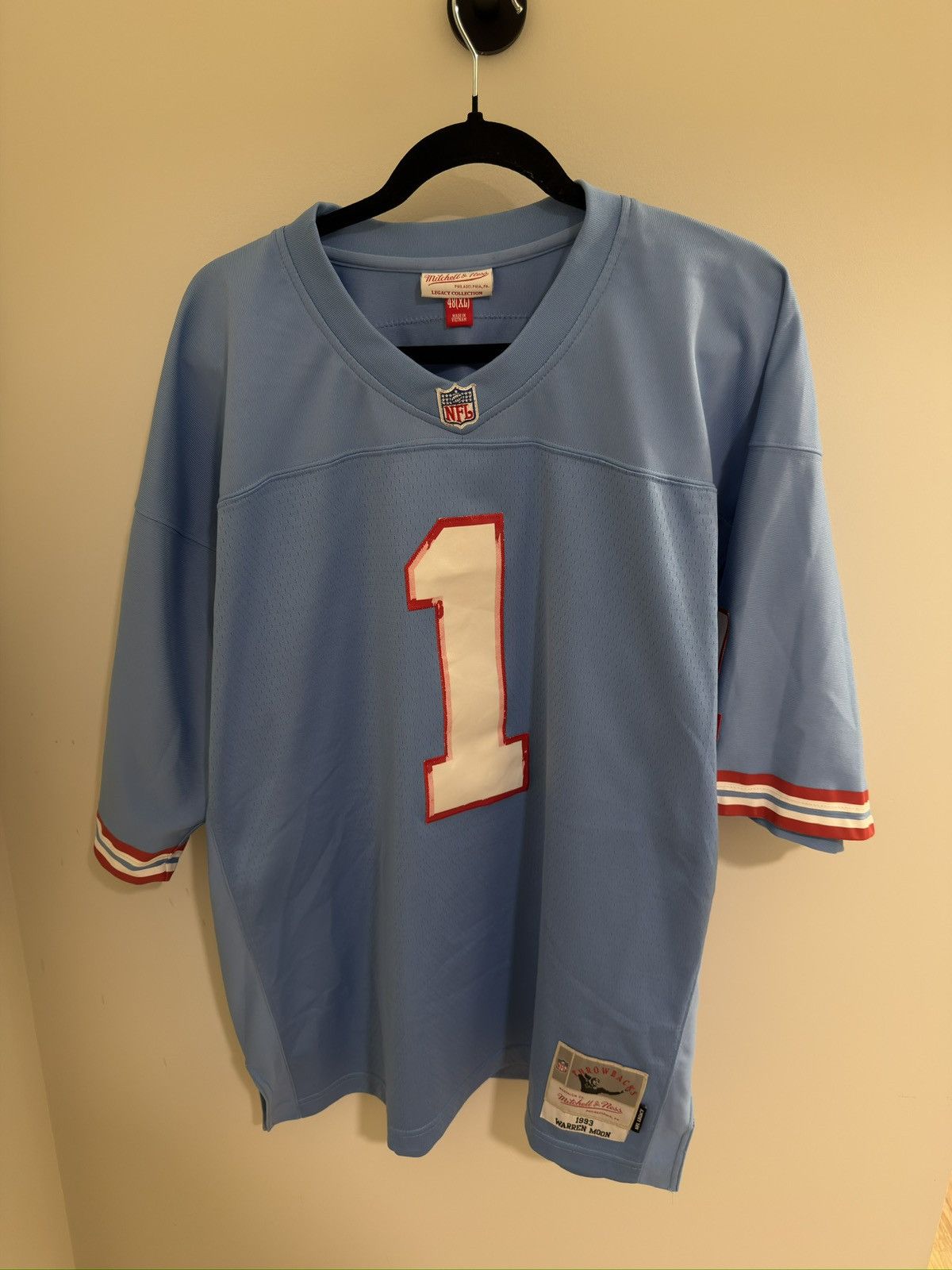 Mitchell & Ness Vintage Houston Oilers (Tennessee Titans) Warren Moon Jersey Size US XL / EU 56 / 4 - 1 Thumbnail