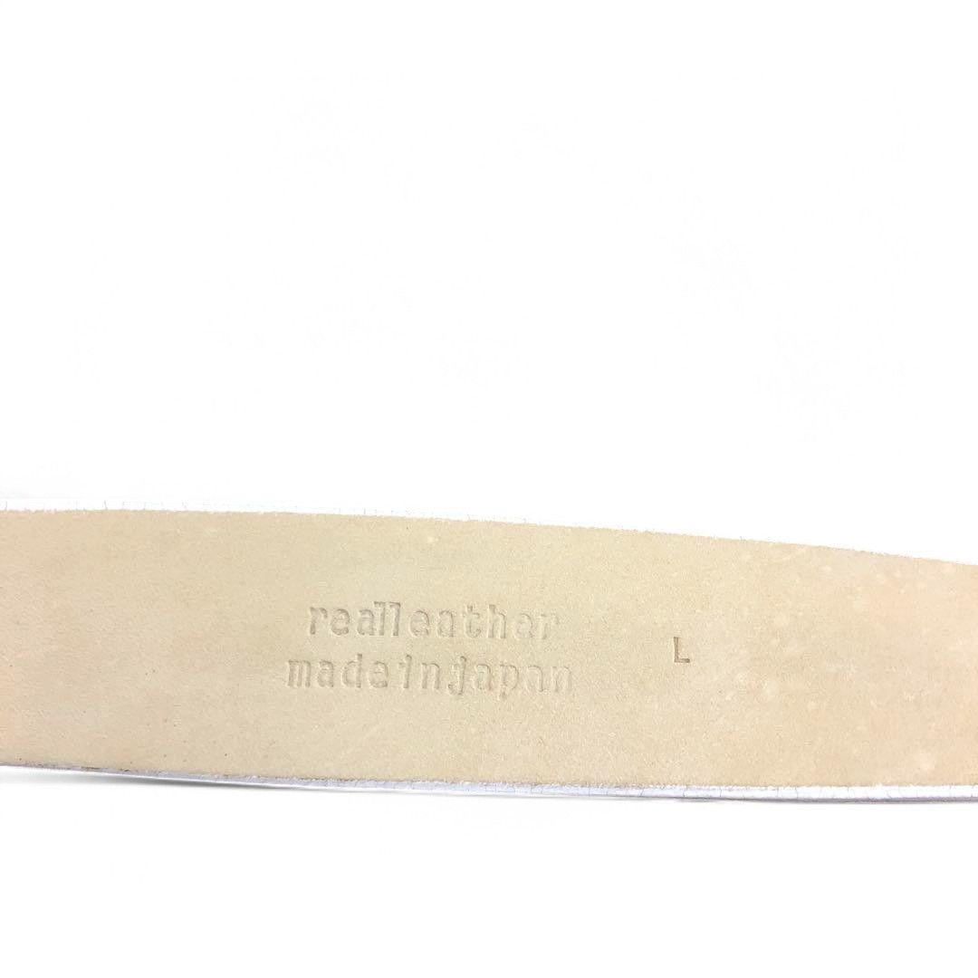Bape A Bathing Ape (BAPE) - L Embossed Leather Belt Gold Buckle Size ONE SIZE - 3 Thumbnail