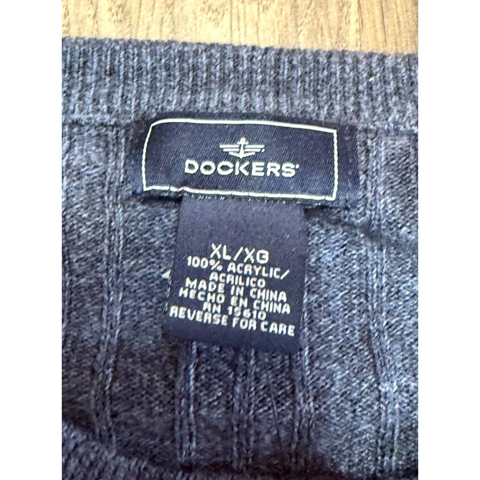 Dockers DOCKERS Shirt, Mens XL, Blue, Long Sleeve, Crew Neck, Pullover, NWT, Sweater Size US XL / EU 56 / 4 - 5 Thumbnail