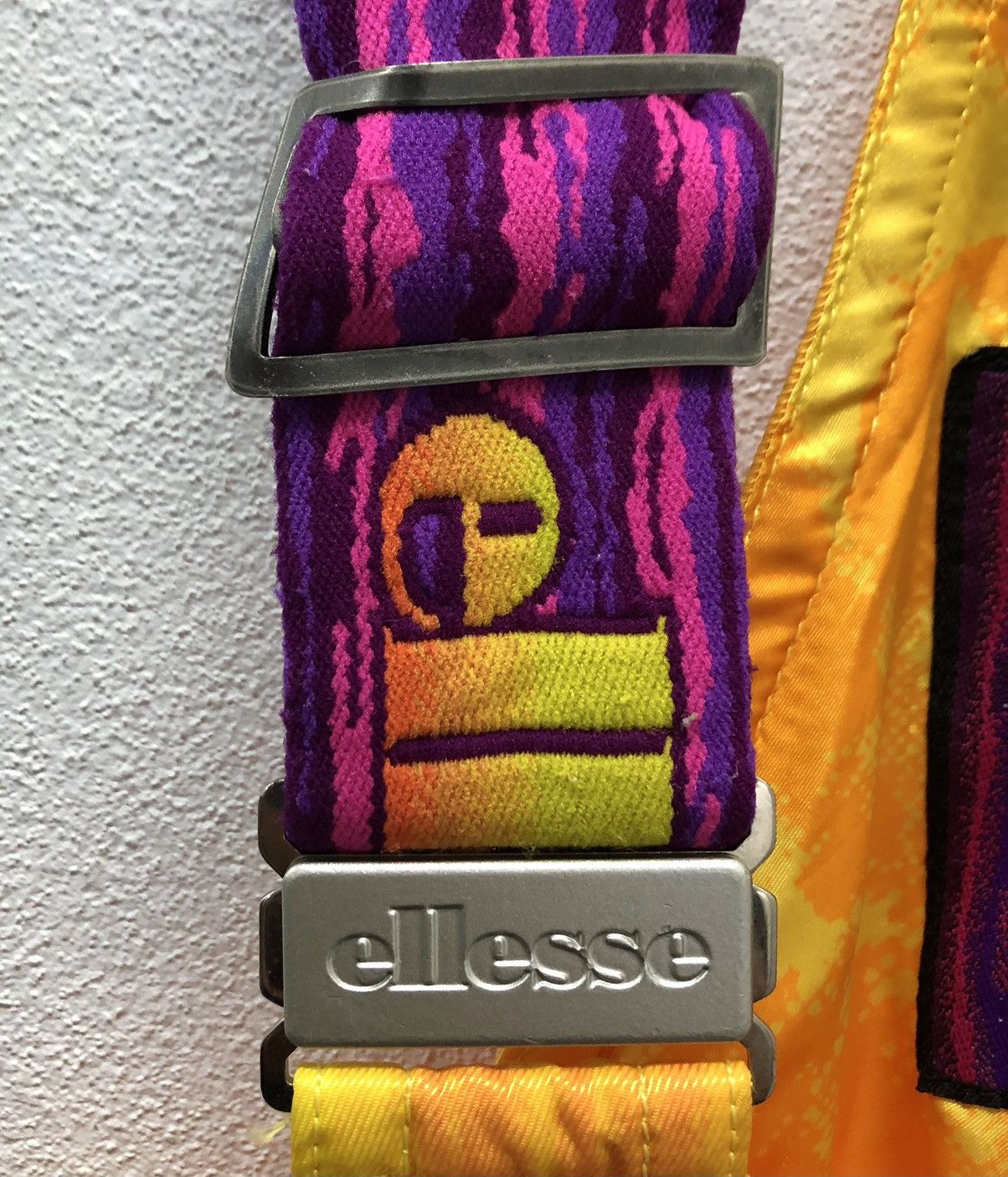 Ellesse × Goldwin Vintage Ellesse Neon Ski Bib Overalls JASPO S Made in Japan Size US 30 / EU 46 - 5 Thumbnail