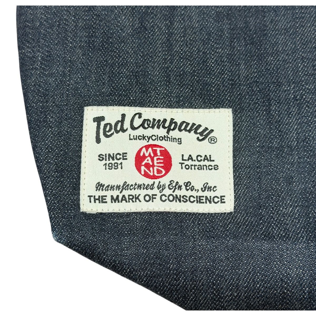 Tedman Tedman Devil Denim Tote Bag Ted Company Dark Wash Rare Grail Size ONE SIZE - 4 Thumbnail
