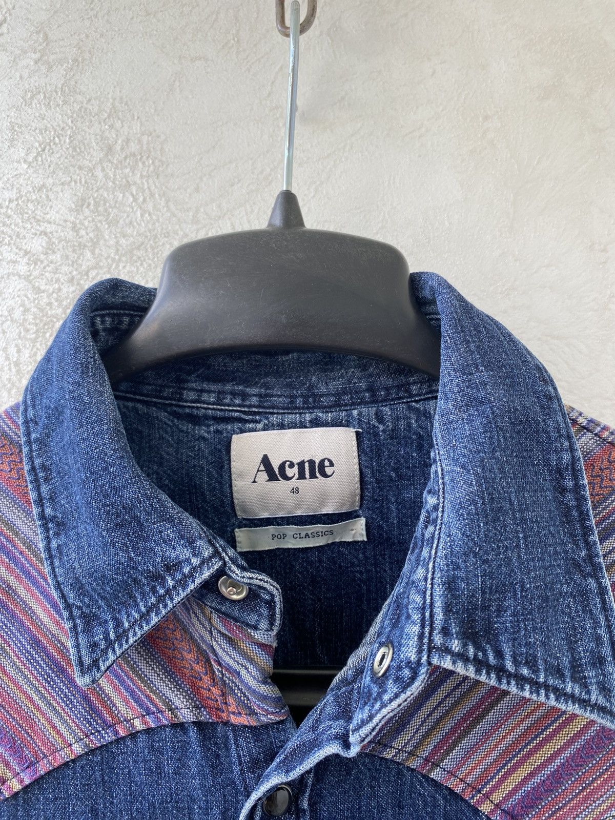 Acne Studios Acne Pop Classics Western Mexican A/W 10 Denim Shirt Size 48 Size US M / EU 48-50 / 2 - 14 Thumbnail