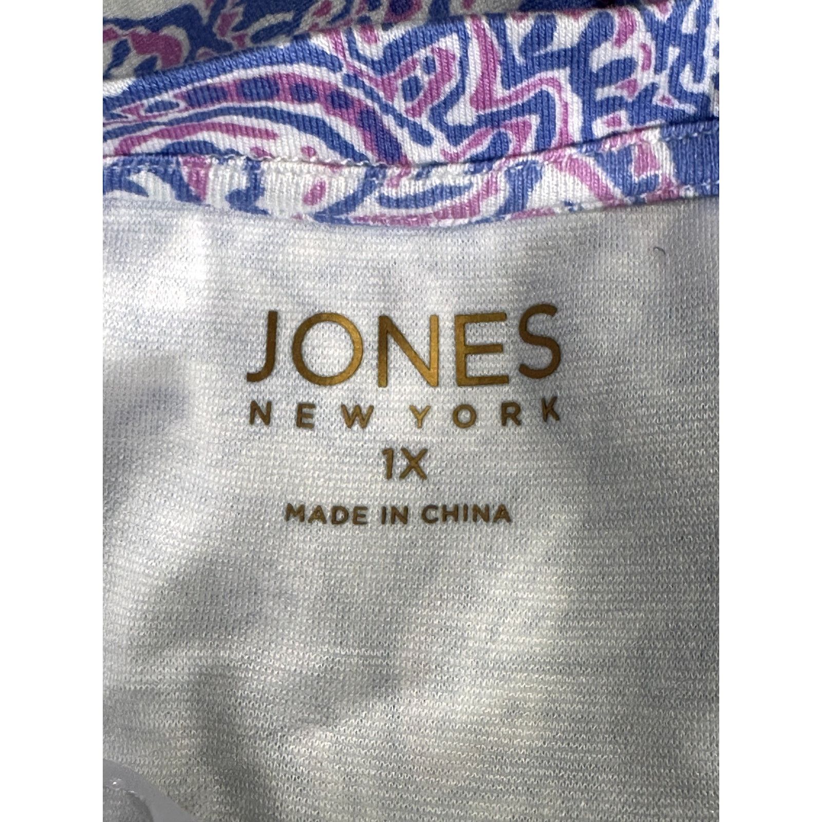 Jones New York Jones New York Paisley Blouse Blue Purple Women's 1X NWT Size XL / US 12-14 / IT 48-50 - 9 Thumbnail