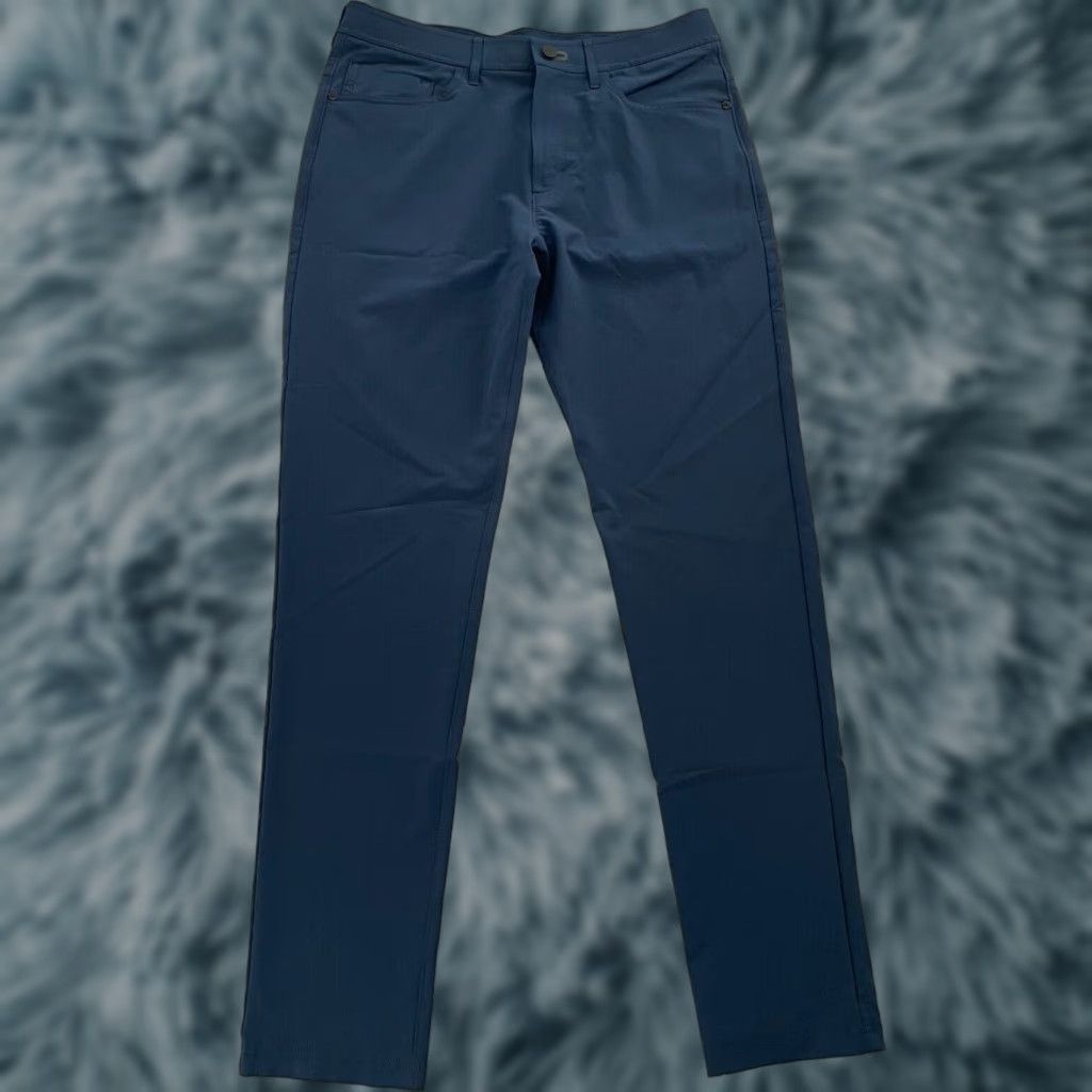 Vintage Public Rec Pants Men 5-Pocket Chino Straight Leg Workday Pants 32 Blue Regular Mens Size US 32 / EU 48 - 1 Thumbnail