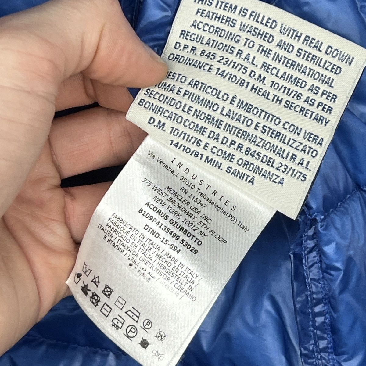 Moncler Moncler Puffer Goose Down Jacket Nylon Royal Blue Size US M / EU 48-50 / 2 - 17 Thumbnail
