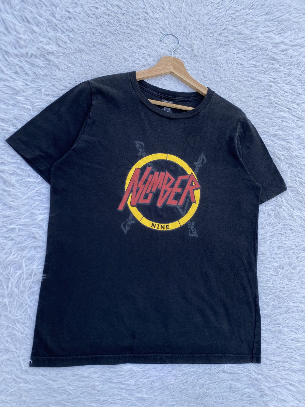 Number (N)ine Rare Number Nine X Slayer Logo Design Tshirt Size US L / EU 52-54 / 3 - 3 Thumbnail
