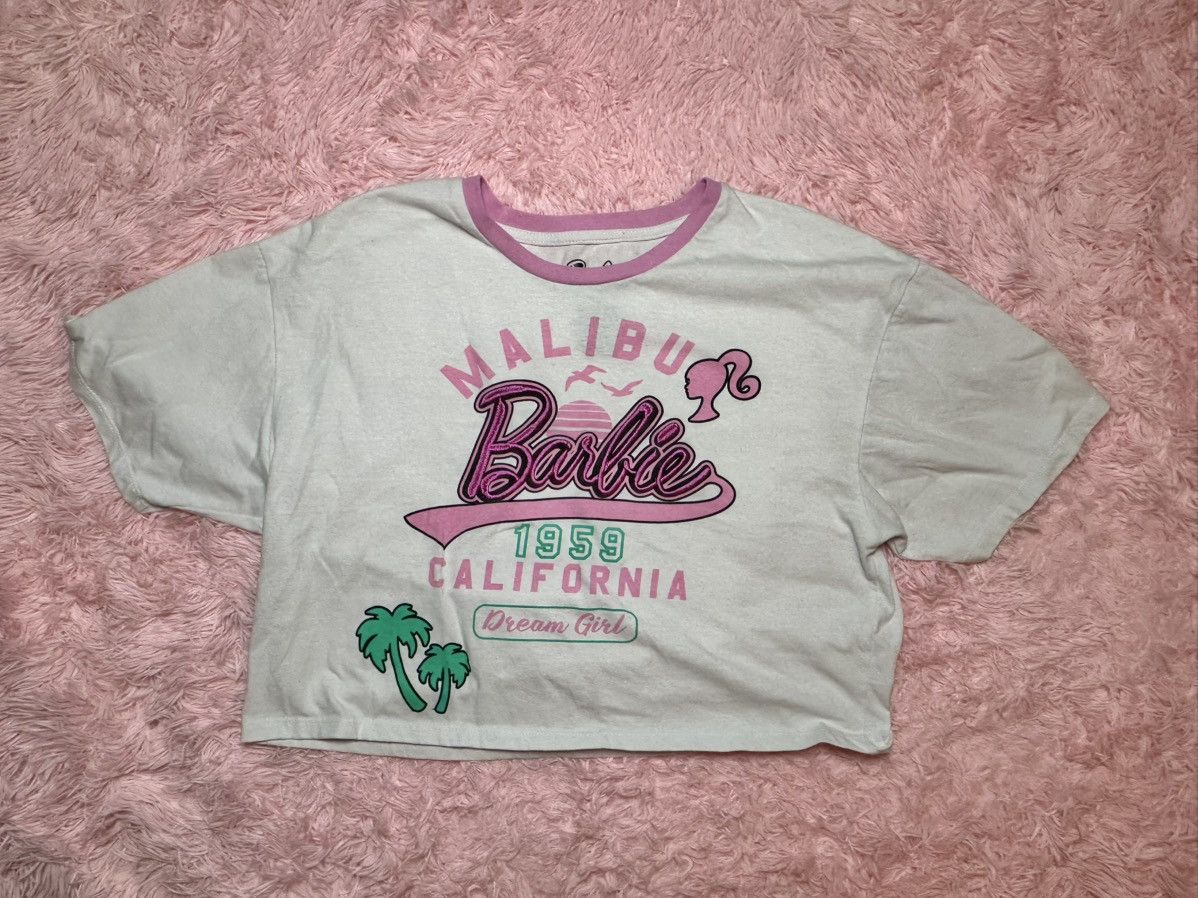 Other Oversized Embroidered Barbie Tshirt Crop Top Womens Size M / US 6-8 / IT 42-44 - 1 Thumbnail