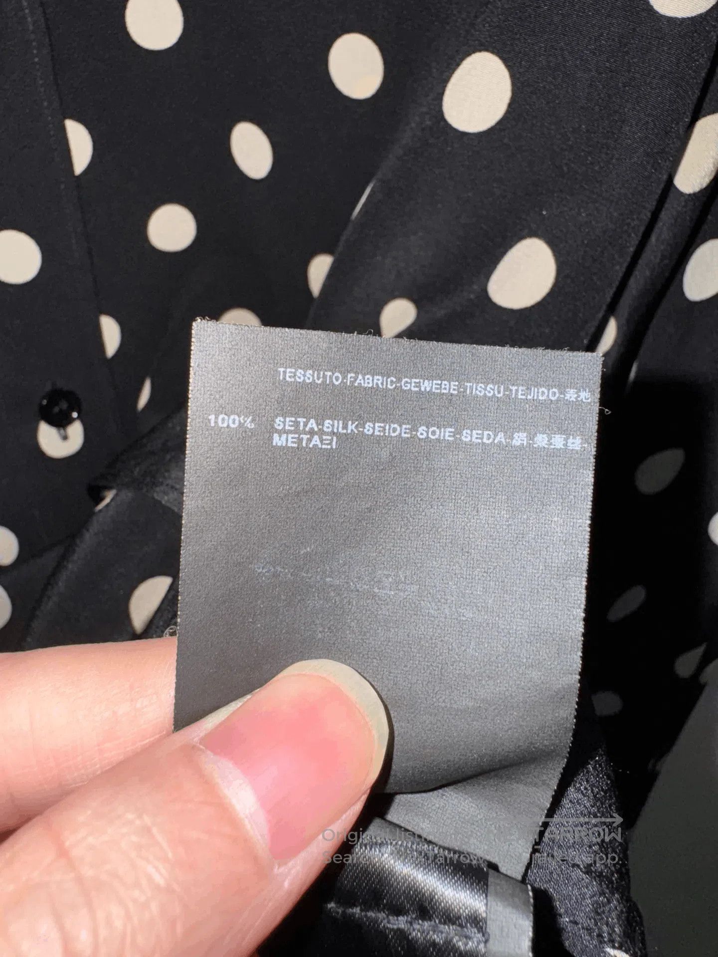 Saint Laurent Paris Saint Laurent 15FW Polka Dot Silk Shirt. Size US M / EU 48-50 / 2 - 6 Thumbnail