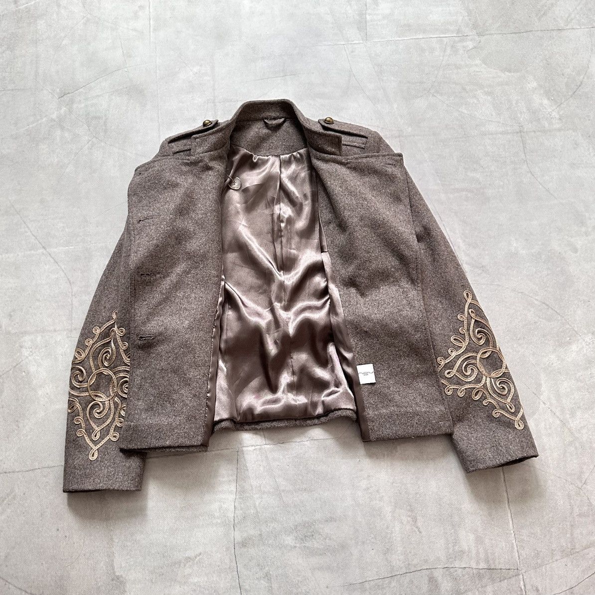 Hysteric Glamour × Undercover 00s Napoleon Military Jacket Wool Coat YSL PPFM Balmain Vibe Size M / US 6-8 / IT 42-44 - 6 Thumbnail