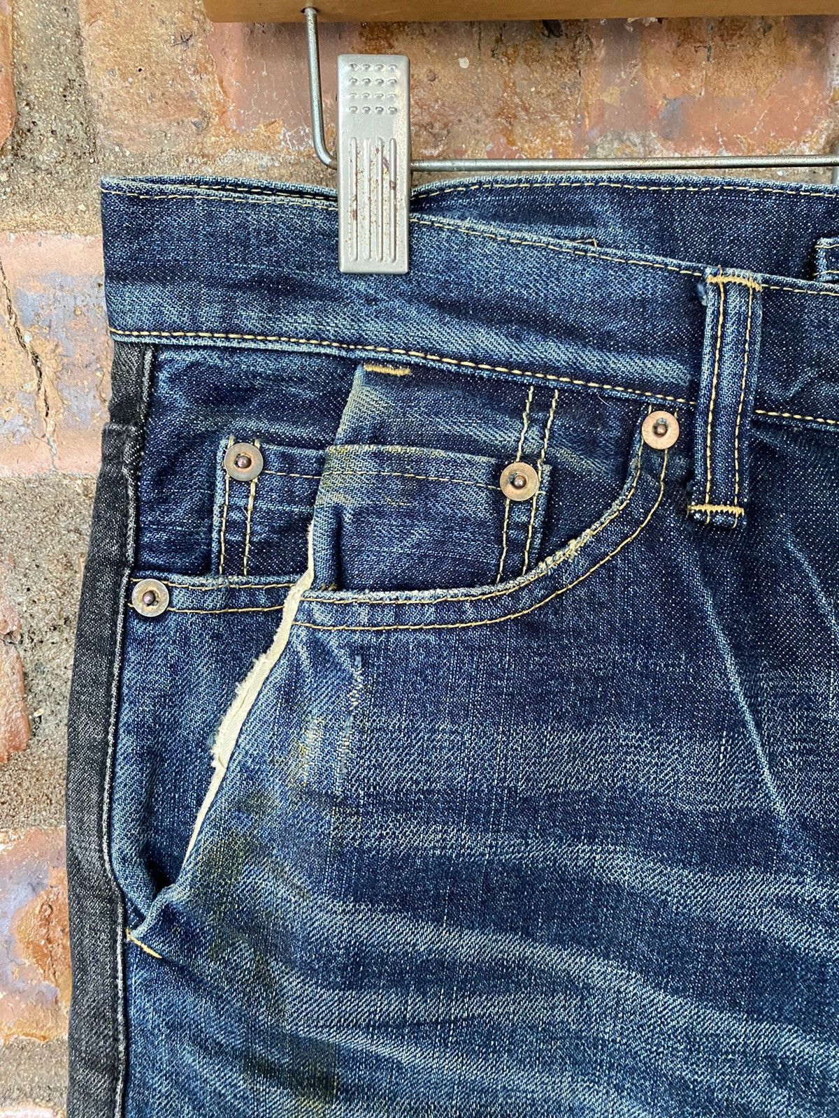 Maison MIHARA YASUHIRO 2000s Hybrid crop selvage denim Size US 32 / EU 48 - 8 Thumbnail
