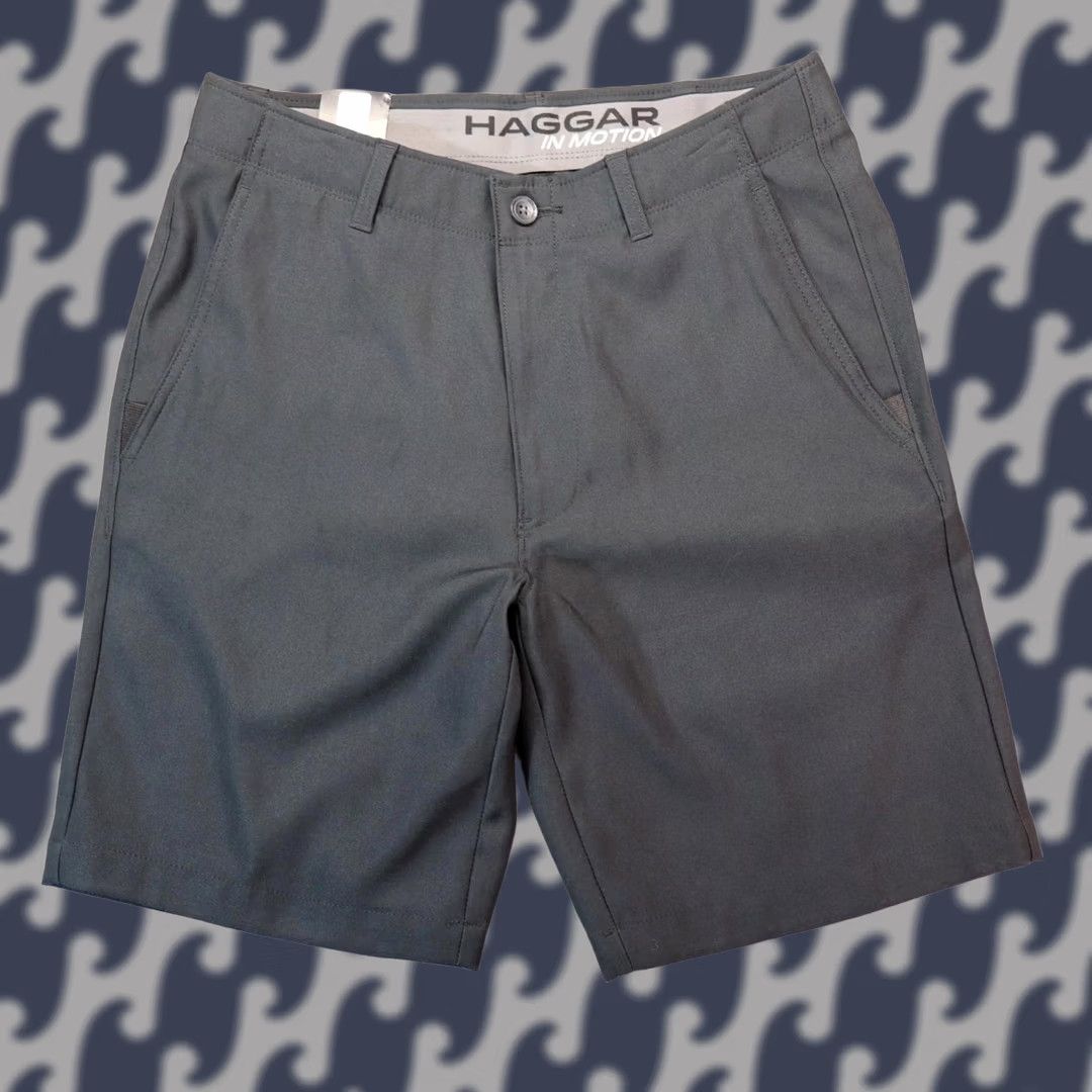 Haggar Haggar In Motion Shorts Men 32W Black Bermuda Zip Pockets Mid Rise 9in Regular Size US 32 / EU 48 - 1 Thumbnail