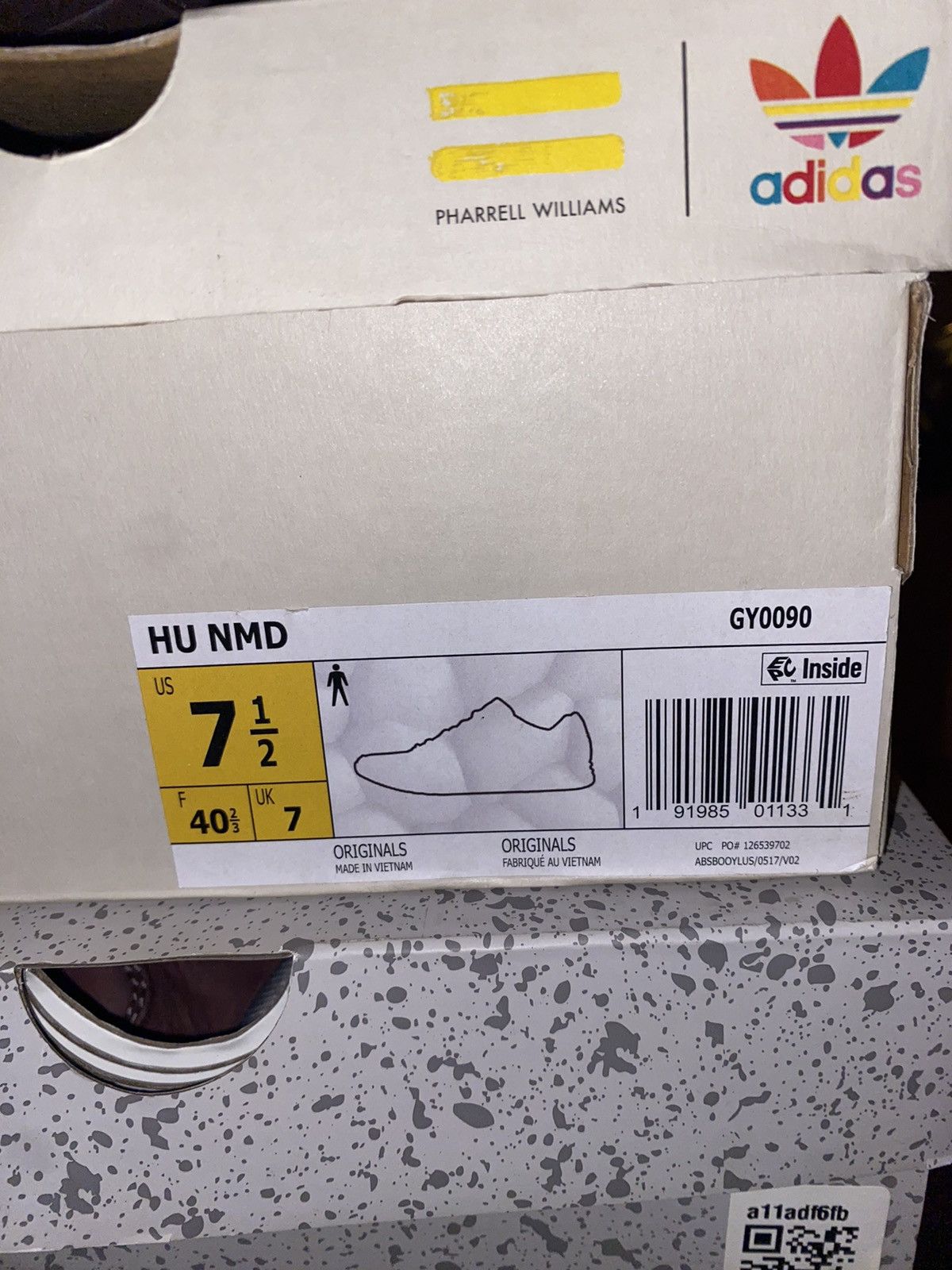 Adidas Pharrell Williams NMD HU racers Size US 7.5 / EU 40-41 - 2 Thumbnail