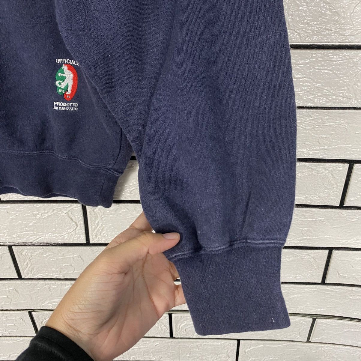 Japanese Brand 📌Vintage Sweatshirt Big Logo Italian Football League Size US L / EU 52-54 / 3 - 13 Thumbnail