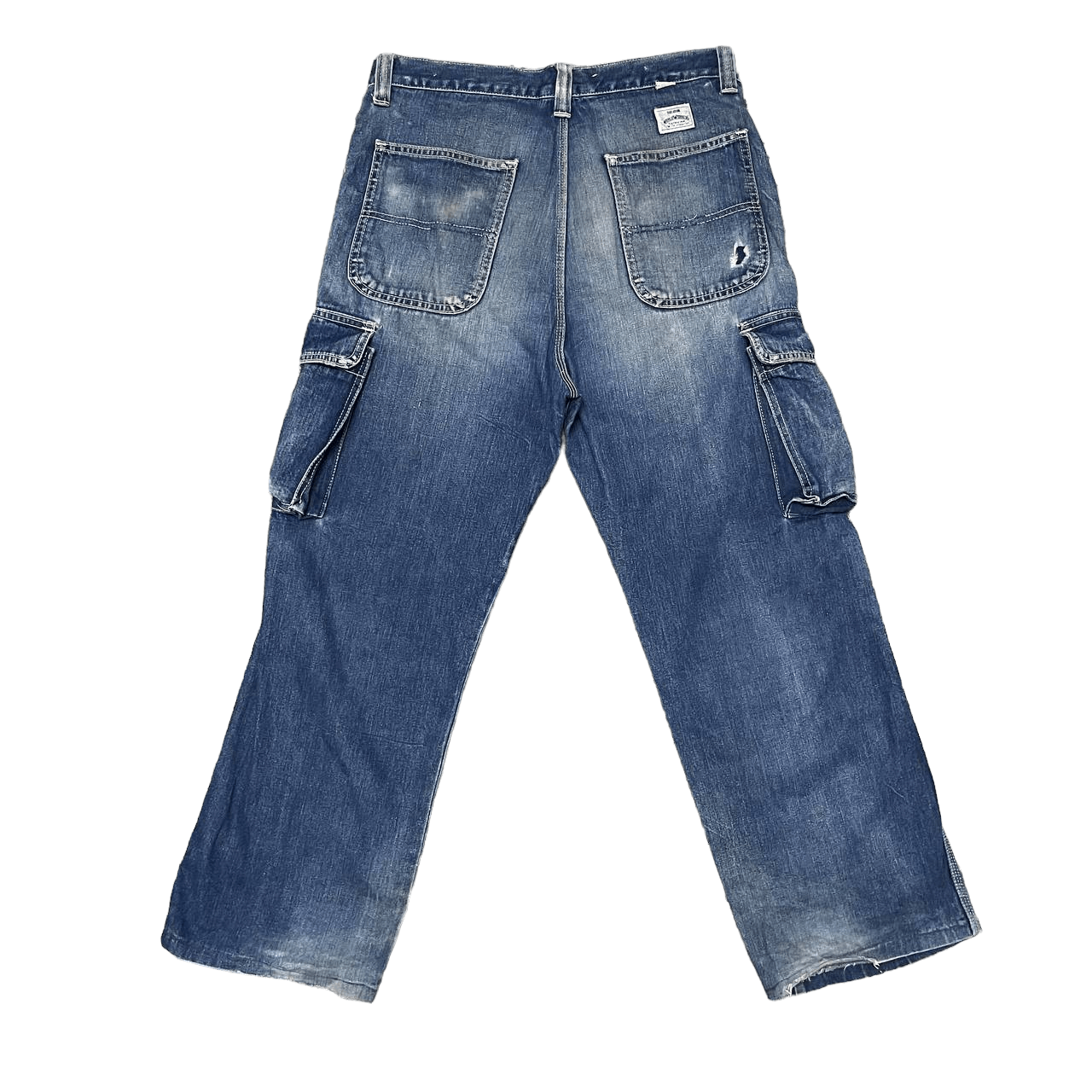 Big John Vintage Big John Cargo Denim Jeans Size US 33 - 9 Thumbnail