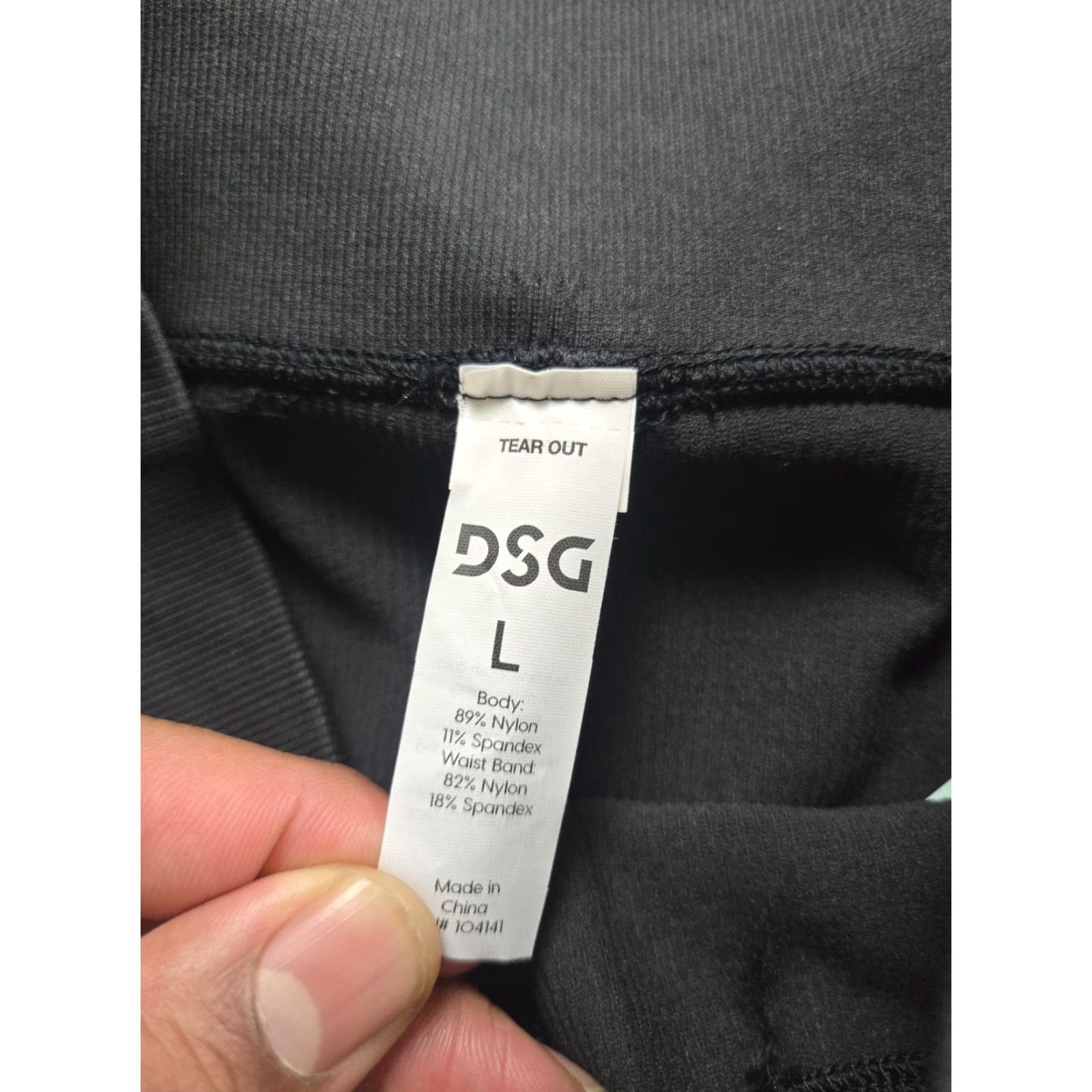 Vintage DSG Momentum Seamless Leggings Womens Large Black High Rise 7/8 Tight Athletic Size 36" / US 14 / IT 50 - 2 Thumbnail
