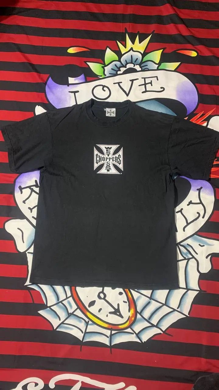 West Coast Choppers West Coast Choppers tshirt with skull vintage mens Size US L / EU 52-54 / 3 - 2 Thumbnail