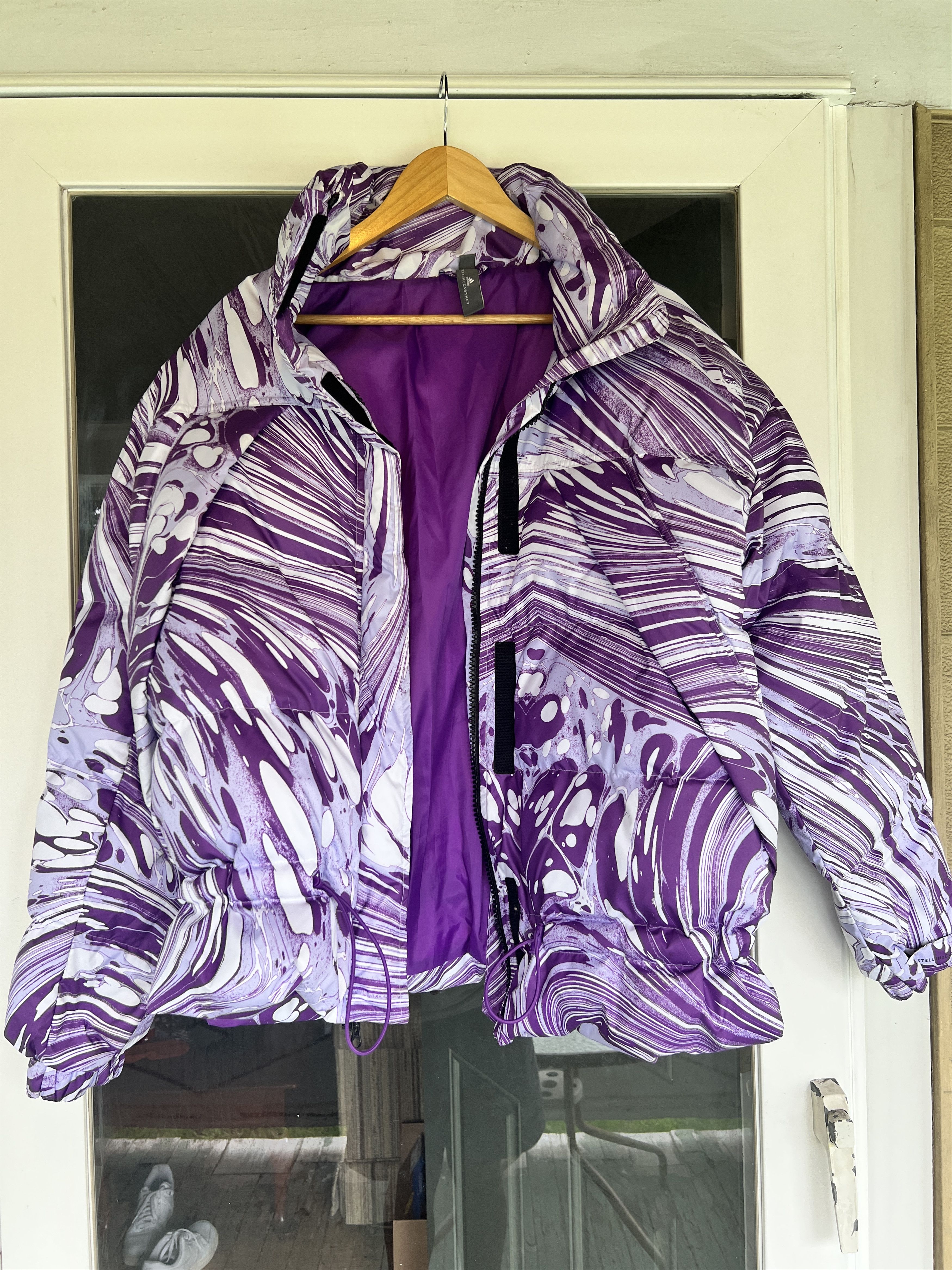 Printed Jacket Adidas By Stella Mccartney Windbreaker Adidas By Stella  McCartney Printed Padded Winter Jacket