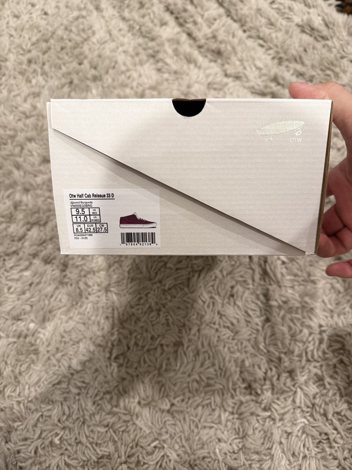 JJJJound × Vans JJJJOUND OTW VANS sz 9.5 burgundy Size US 9.5 / EU 42-43 - 6 Thumbnail