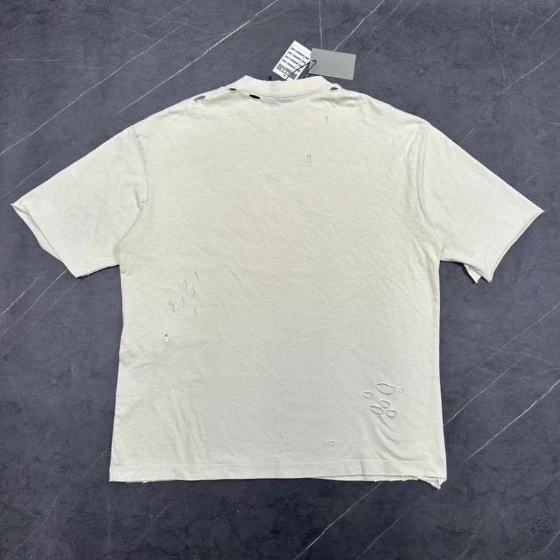 Balenciaga Balenciaga Beige Short Sleeve TShirt-2505 Size US M / EU 48-50 / 2 - 2 Thumbnail