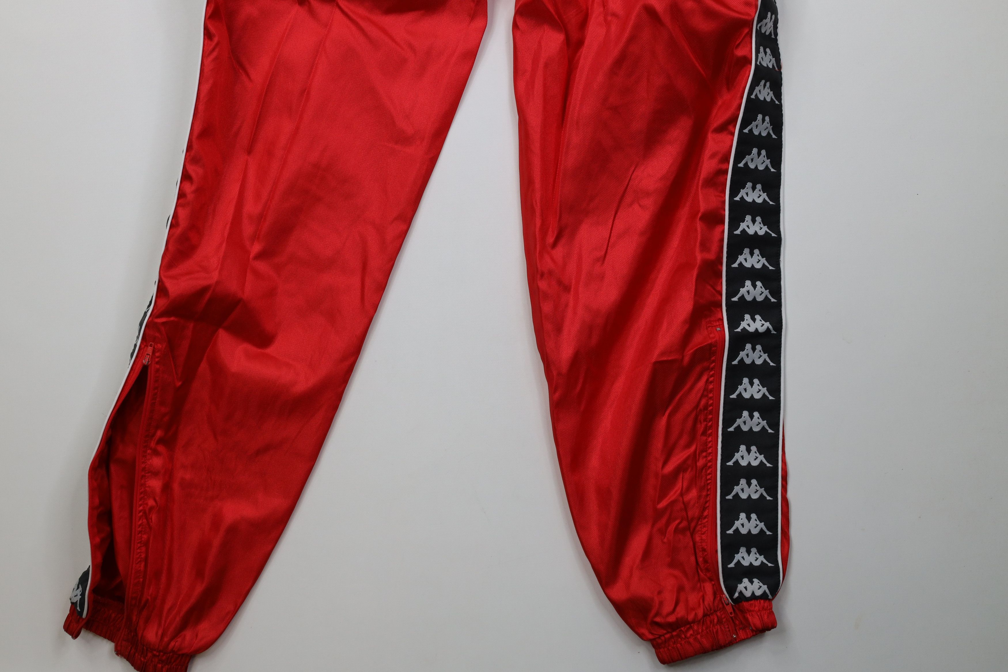 Kappa Vintage 90s Kappa Taped Logo Soccer Joggers Pants Red Nylon Size US 32 / EU 48 - 12 Thumbnail