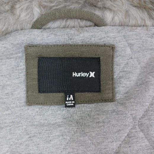 Hurley Hurley Hooded Faux Fur Trim Cargo Bomber Jacket Size M / US 6-8 / IT 42-44 - 12 Thumbnail