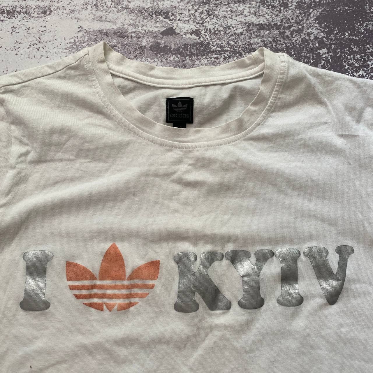 Adidas Ultra-rare Adidas t-shirt with "Kyiv" under logo archive Size US XS / EU 42 / 0 - 2 Thumbnail