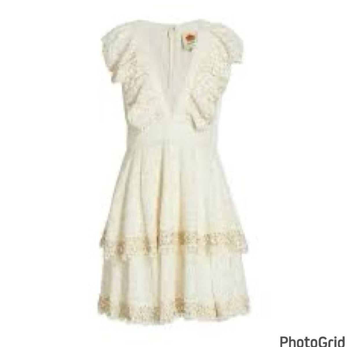 Farm Rio Anthropologie FARM Rio Beaded Handmade Eyelet Dress Size S / US 4 / IT 40 - 15 Thumbnail