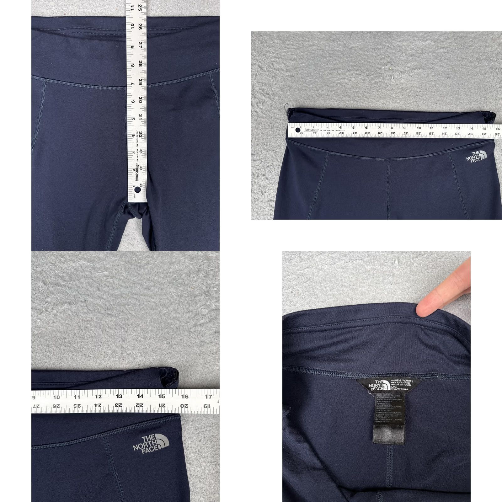 The North Face The North Face Leggings Womens Large Blue Capri Gym Training Stretch Size 36" / US 14 / IT 50 - 8 Thumbnail