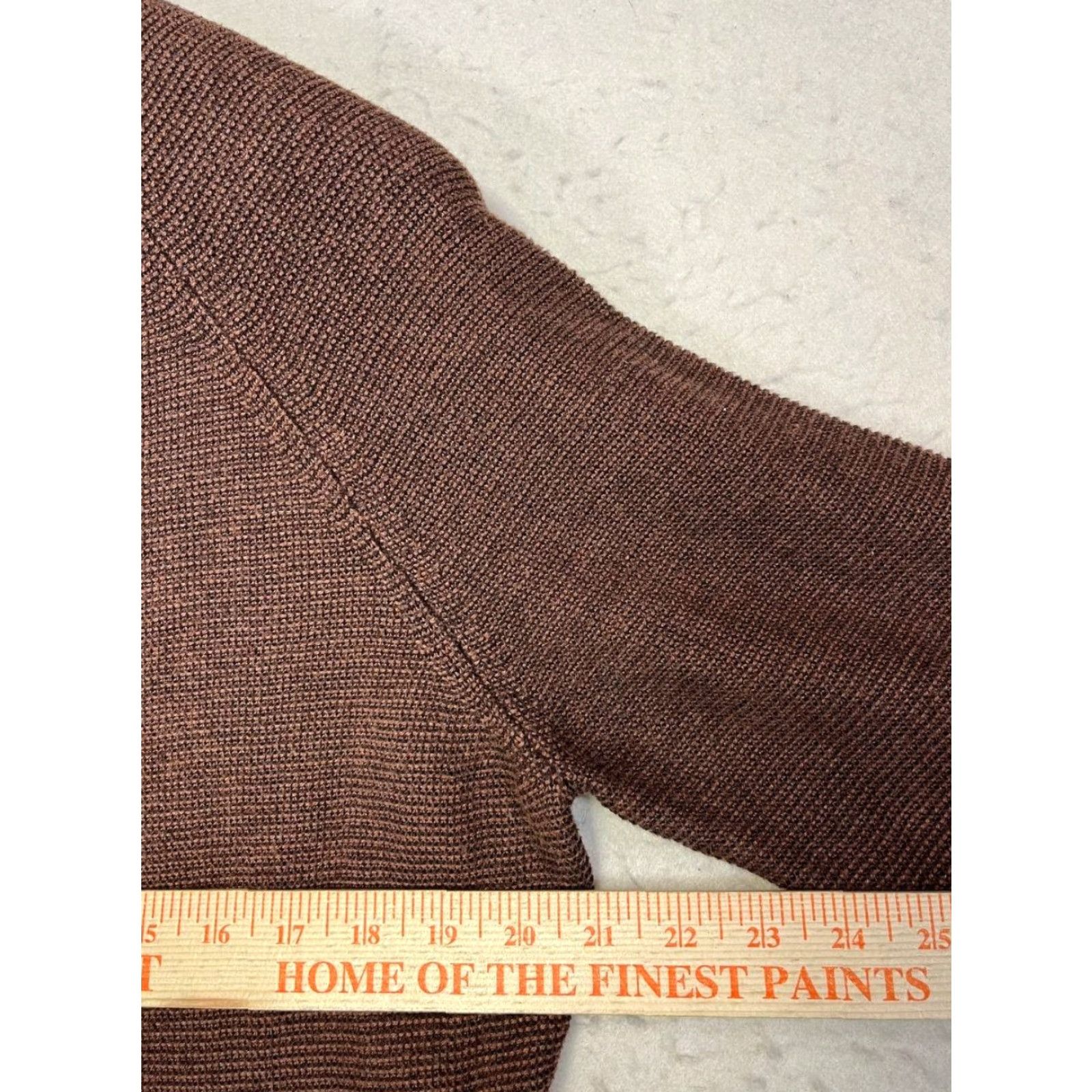 J.Crew Johnston & Murphy Sweater Contrast Brown Pullover Knit Textured Preppy Size L Size US L / EU 52-54 / 3 - 5 Thumbnail