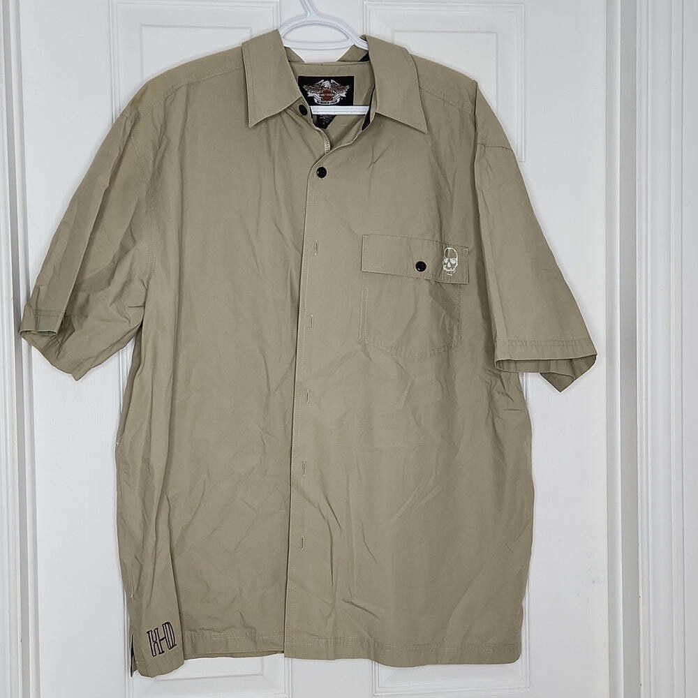 Harley Davidson Harley-Davidson Short Sleeves Shirts Mens XL Size ONE SIZE - 2 Thumbnail