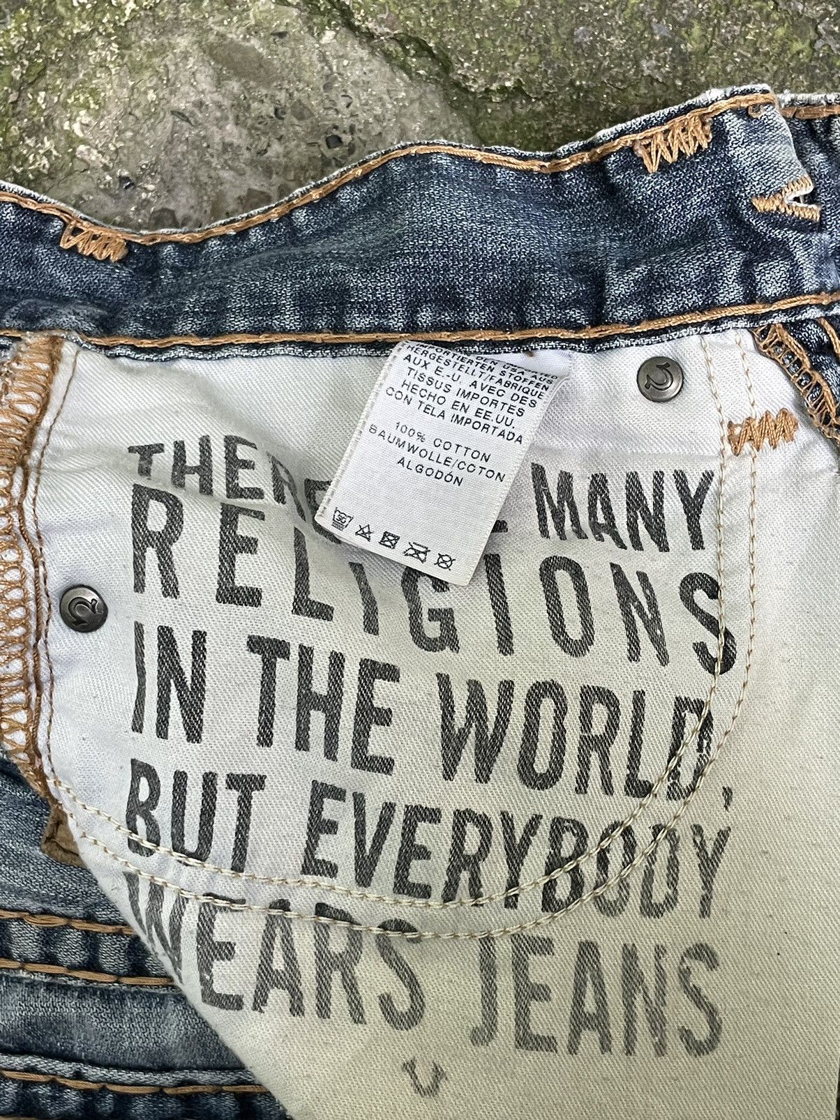 True Religion True Religion Vintage Denim Jeans Distressed Fade Y2K Japan Size US 29 - 12 Thumbnail