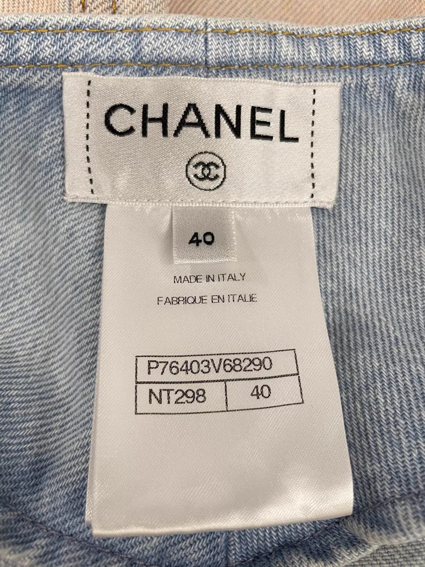 Chanel CHANEL Women's Gradient Blush Straight-Leg Denim Shorts Size 28" / US 6 / IT 42 - 5 Thumbnail