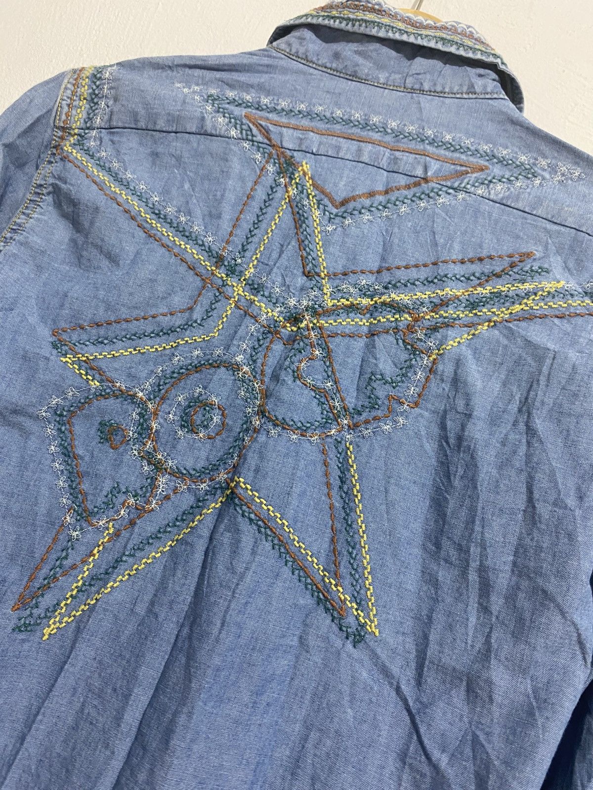 Hysteric Glamour HYSTERIC GLAMOUR Men's Denim Western Shirt Size US M / EU 48-50 / 2 - 8 Thumbnail
