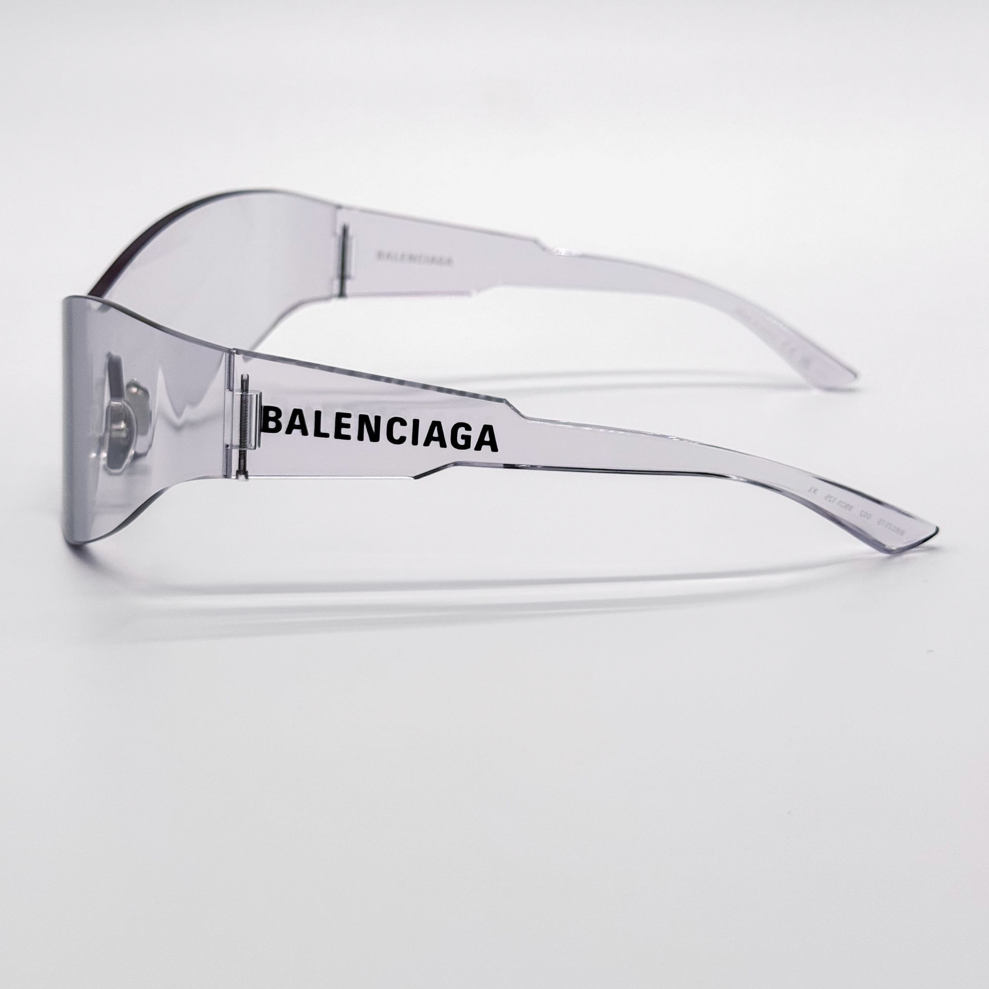 Balenciaga NEW BALENCIAGA BB0257S 002 SUNGLASSES CLEAR SHIELD UNISEX Size ONE SIZE - 6 Thumbnail