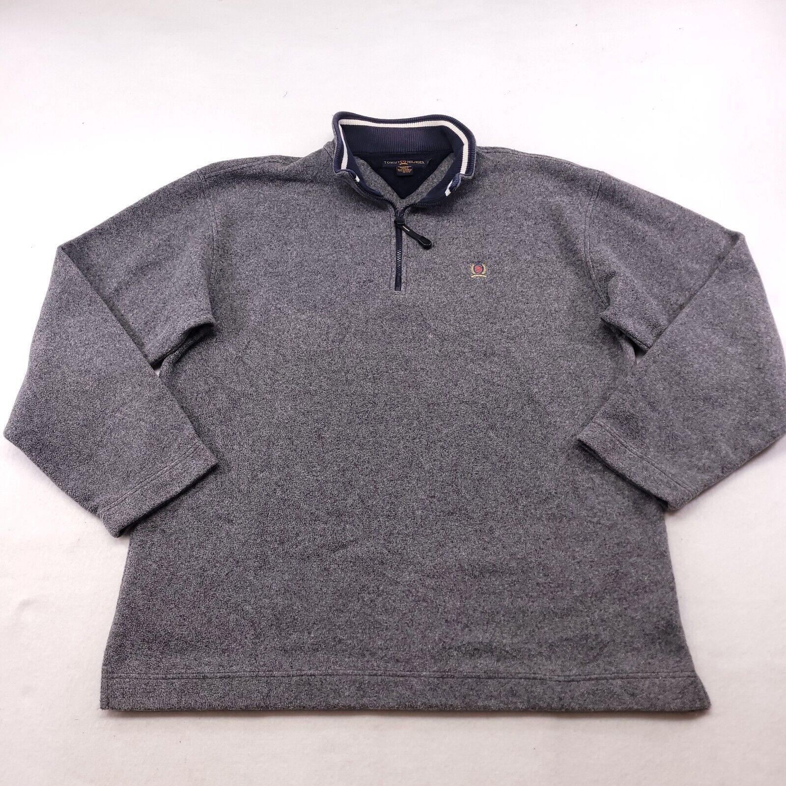 Tommy Hilfiger Tommy Hilfiger Pullover 1/4 Zip Jacket Mens Size 2XL Gray Size US XXL / EU 58 / 5 - 2 Thumbnail