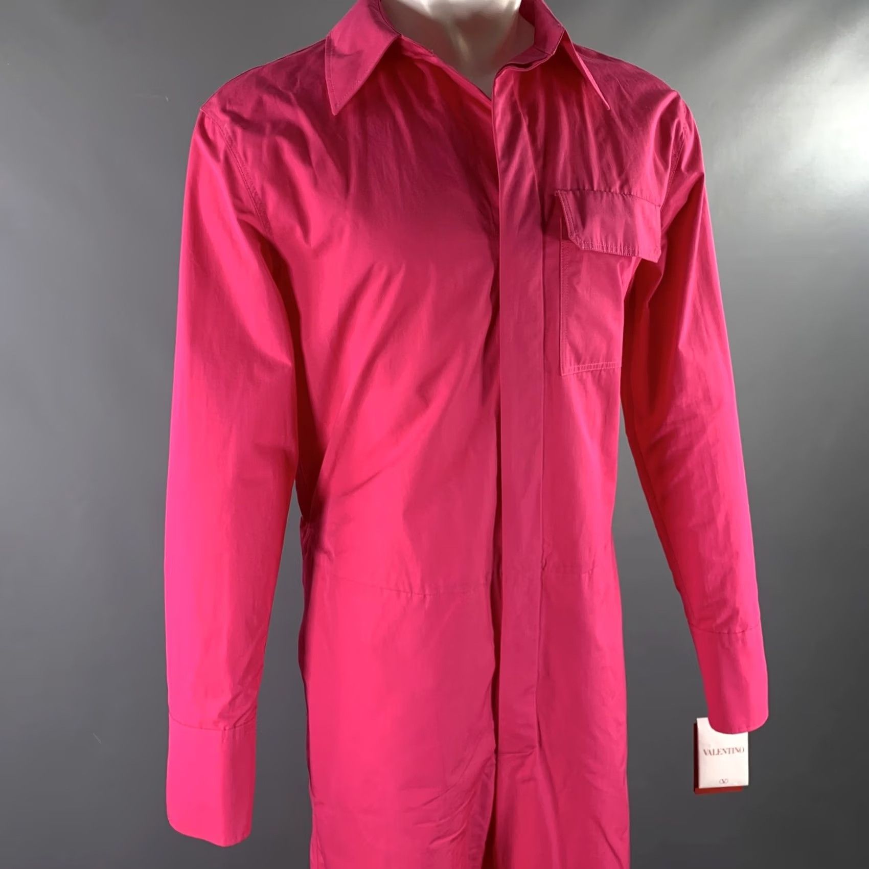 Valentino VALENTINO Pink Cotton Hidden Placket Jumpsuit SIZE S Men Adult 33 Inseam Vintage? Size 36R - 2 Thumbnail