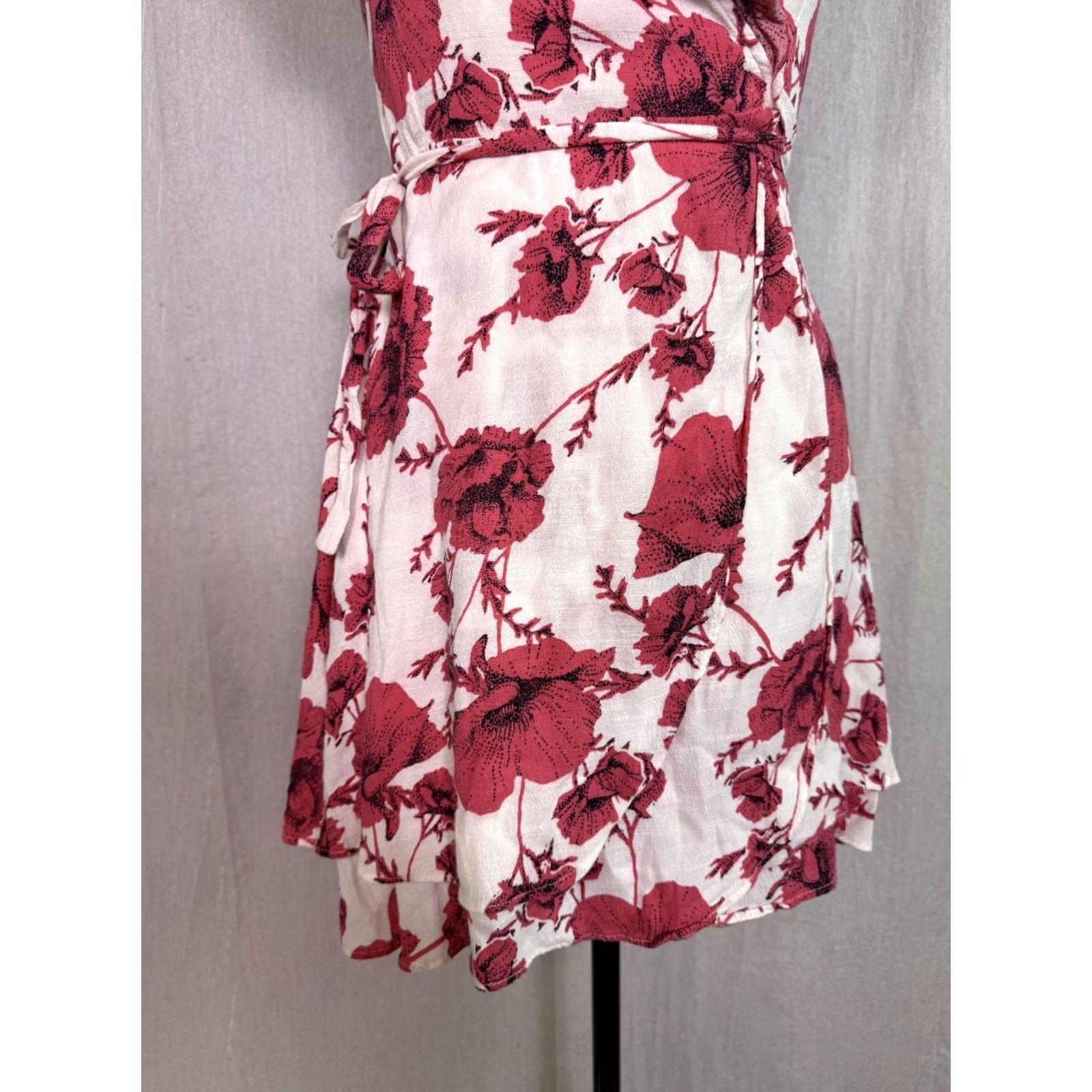 Free People Free People Womens Mini Dress Size S French Quarter Wrap Adjustable Multicolor D868 Size S / US 4 / IT 40 - 3 Thumbnail