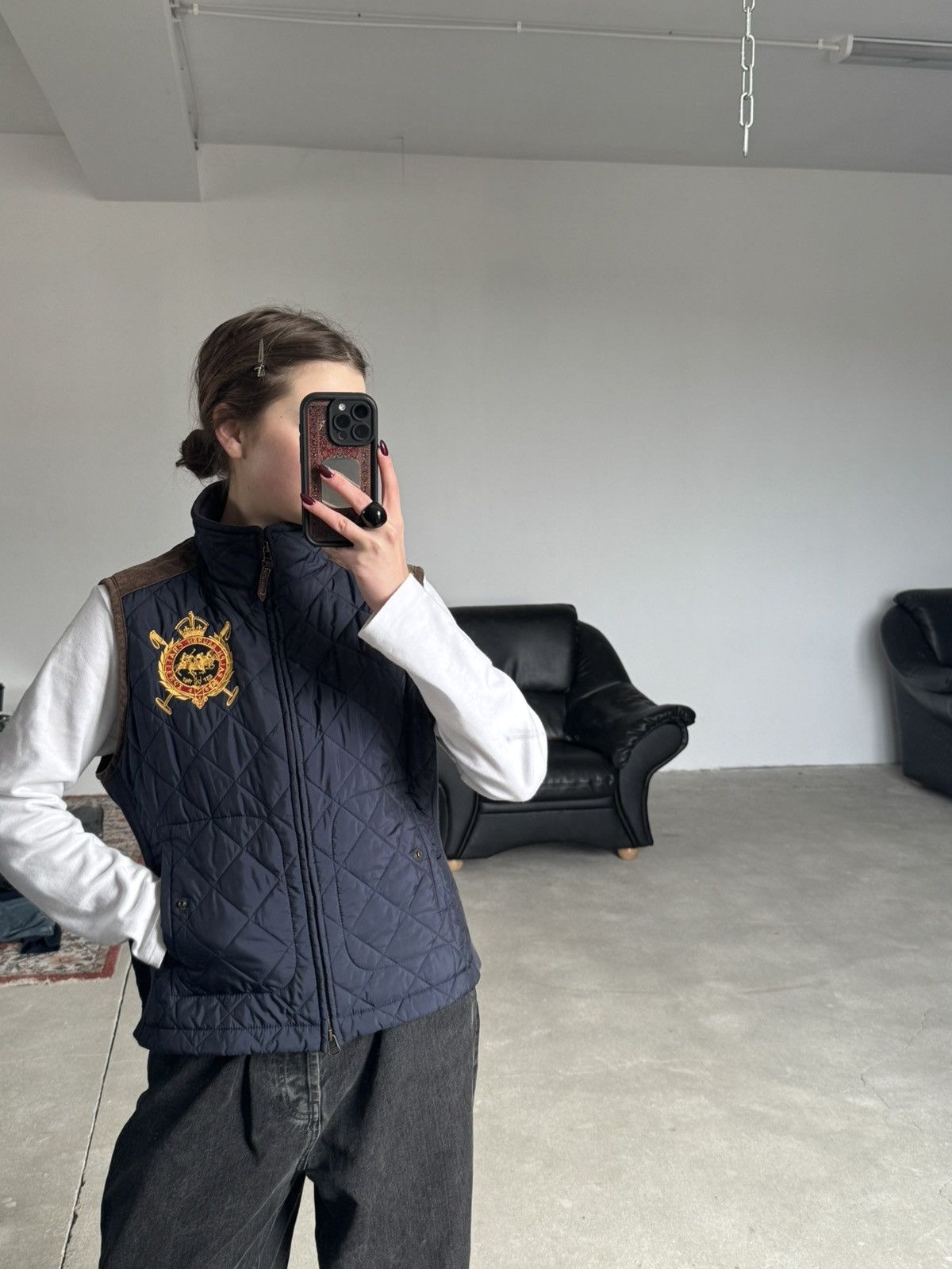 Ralph Lauren Vintage Ralph Lauren Quilted Vest Size L / US 10 / IT 46 - 1 Thumbnail
