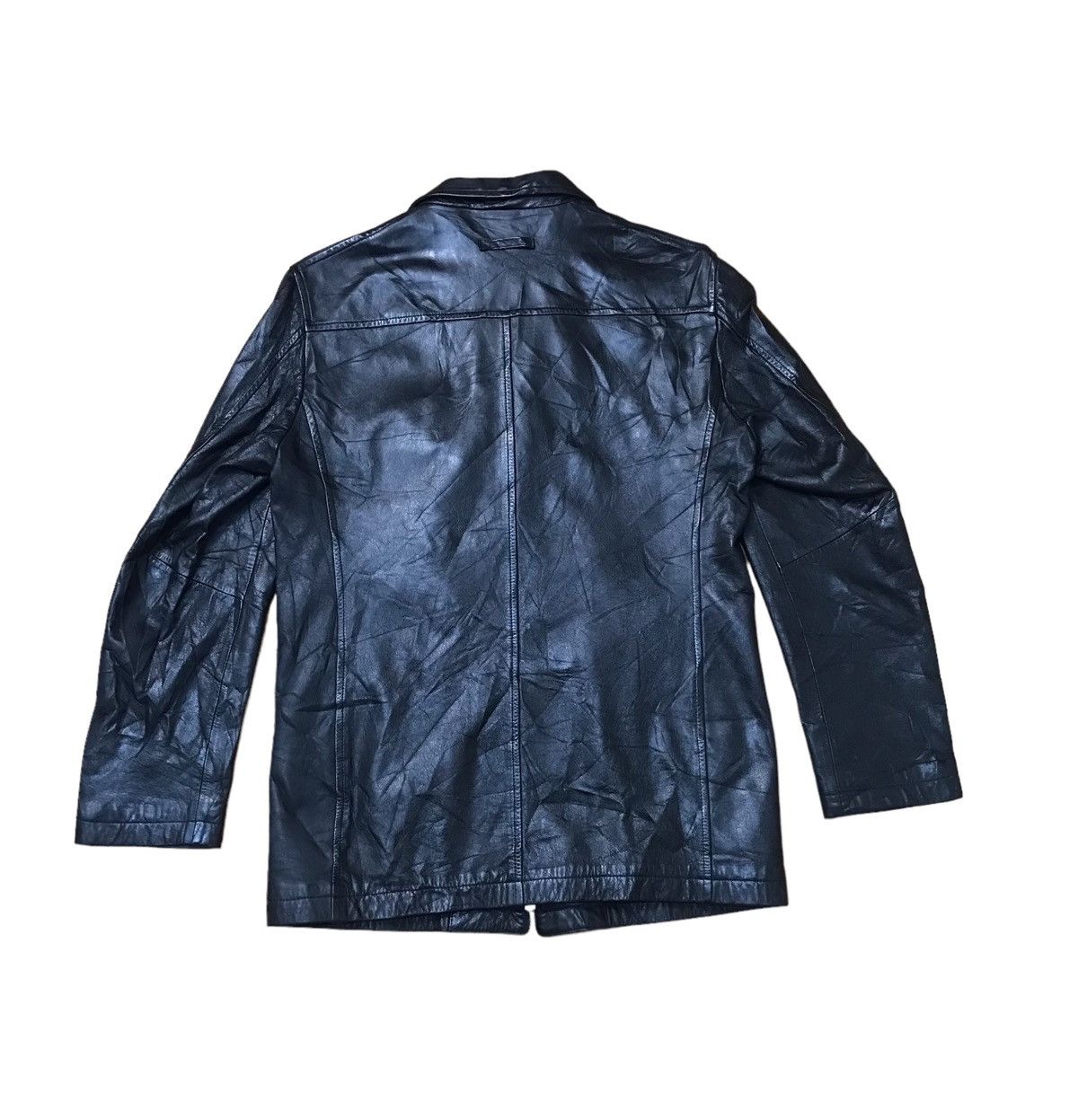 Gaultier Homme Objet × Jean Paul Gaultier Jean Paul Object Full Black Leather Jacket Size US M / EU 48-50 / 2 - 8 Thumbnail