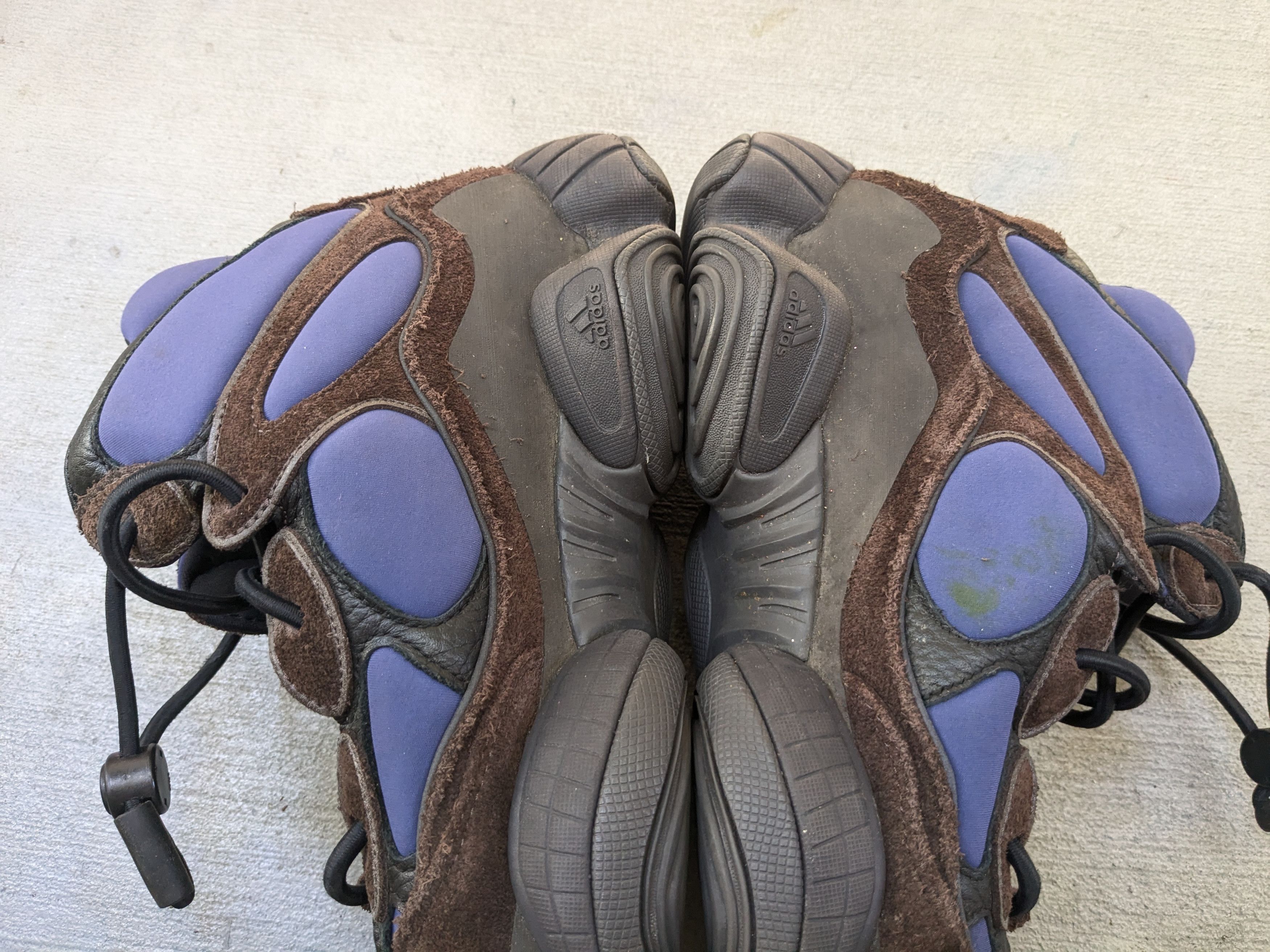 Adidas × Kanye West adidas Yeezy 500 High Tyrian 12 Blue Brown Suede FY4269 Size US 12 / EU 45 - 6 Thumbnail