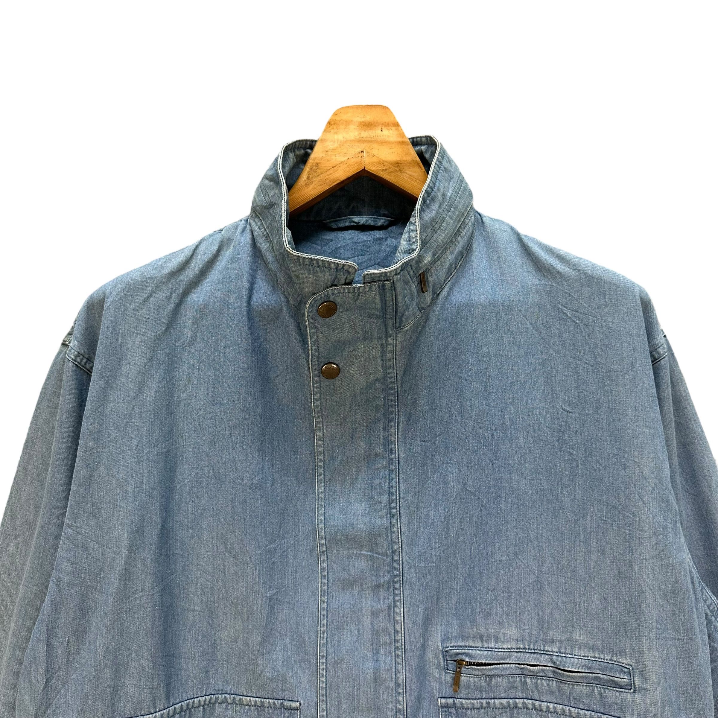 Burberry Vintage 90's BURBERRYS Jeans Jacket #1495-A62 Size US L / EU 52-54 / 3 - 2 Thumbnail