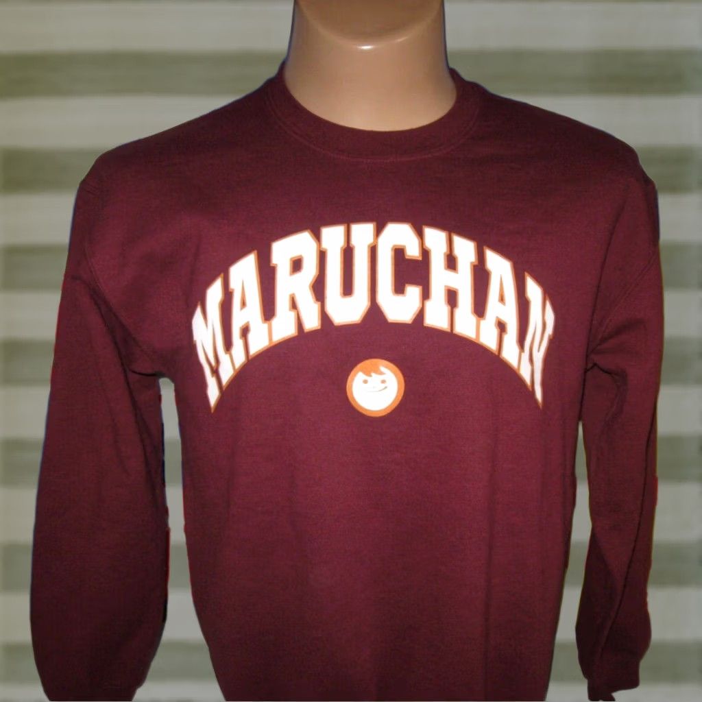 Vintage Maruchan Shirt M Maroon Crewneck Sweatshirt Ramon Noodles Instant Lunch Adult Mens Women Size M / US 6-8 / IT 42-44 - 1 Thumbnail