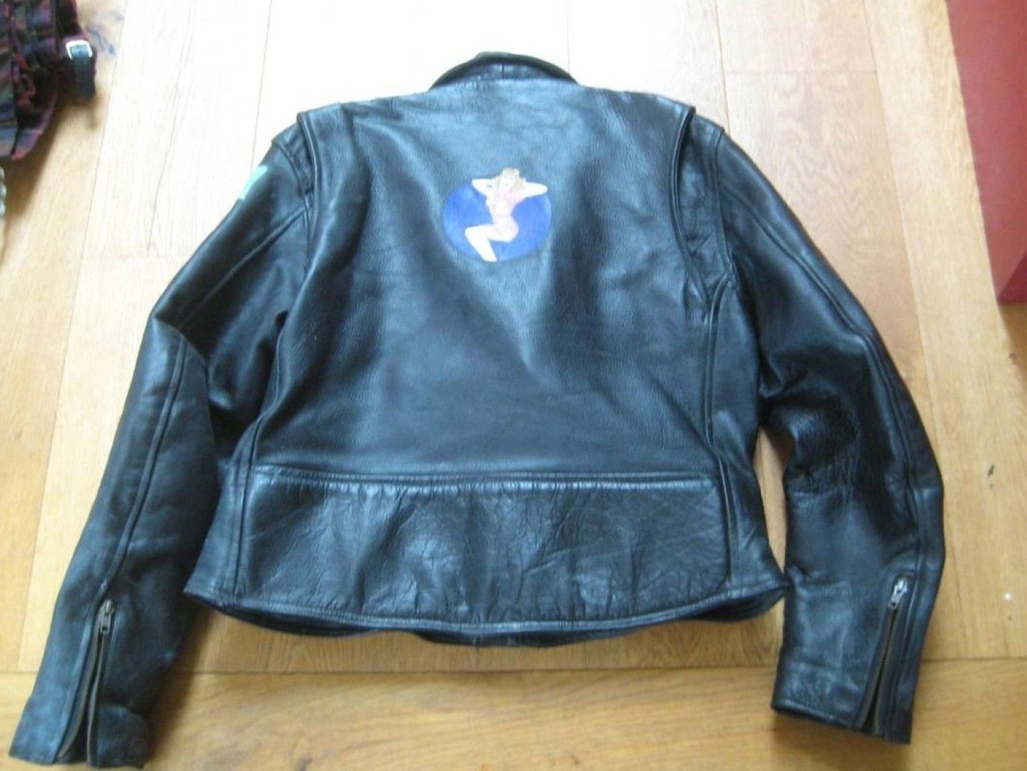 Vintage Vintage Unique Handpainted Perfecto Leather Jacket 46 Size US S / EU 44-46 / 1 - 4 Thumbnail