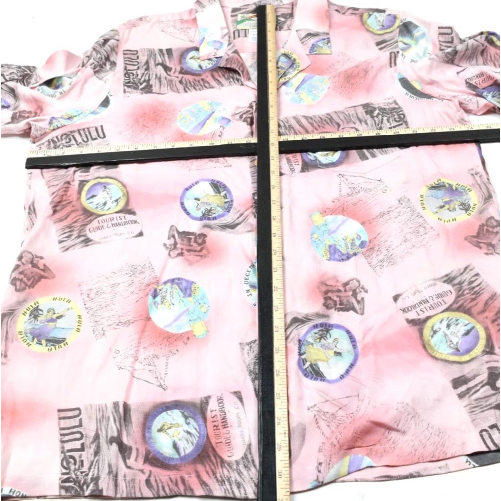 Paradise Found Paradise Found Shirt Mens XL Pink Hawaiian Honolulu Hulu Girls Short Sleeve Size US XL / EU 56 / 4 - 7 Thumbnail