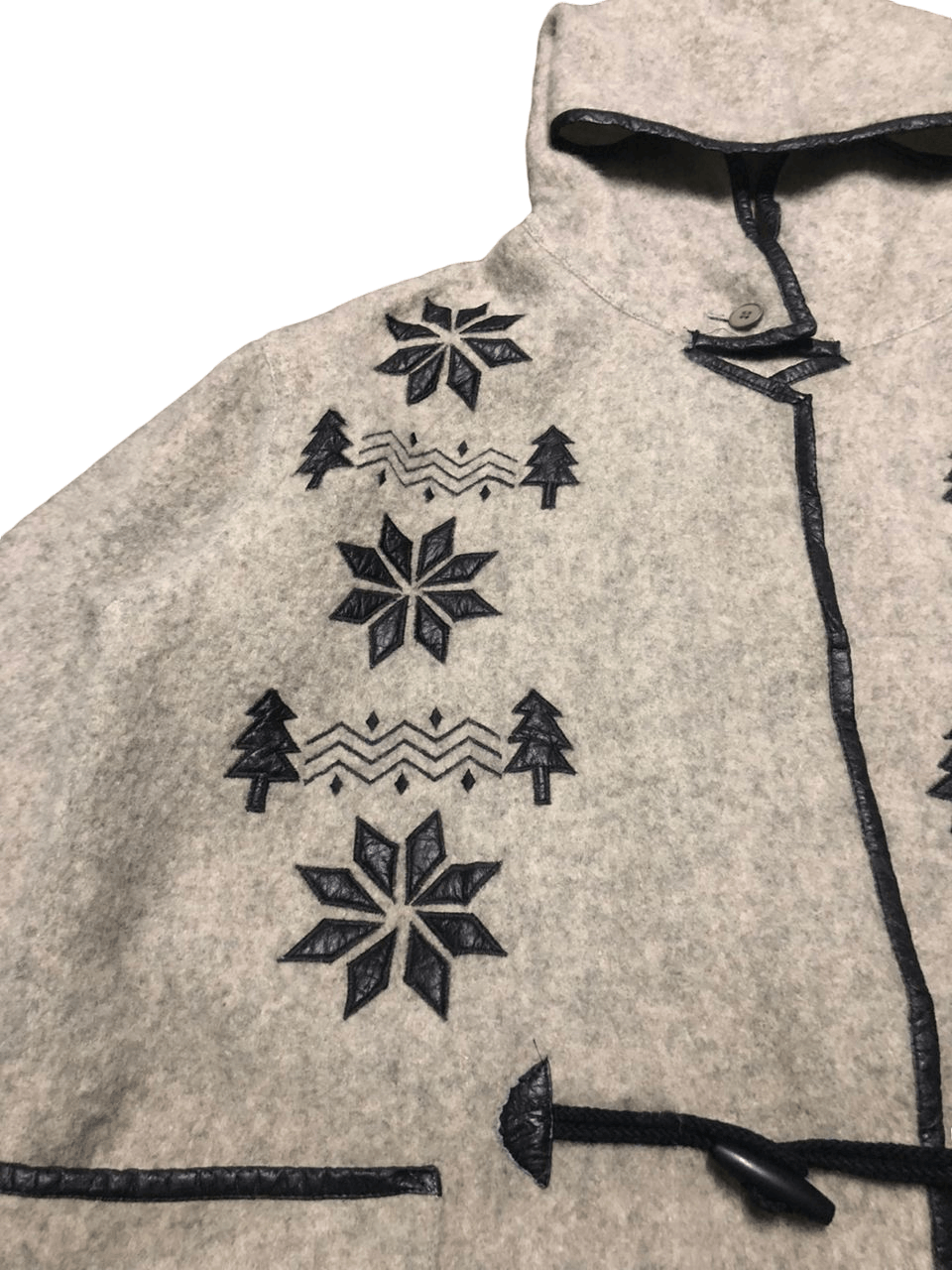 Japanese Brand × Vintage Vintage Japanese Brand Luis Mari Hoodie Wool Duffle Jacket Size US M / EU 48-50 / 2 - 10 Thumbnail