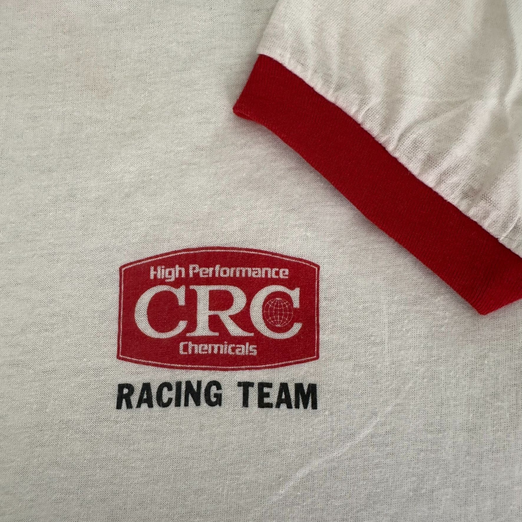 Vintage Vintage 70s Motorsport Racing Team T-Shirt CRC Ringer Tee Size US L / EU 52-54 / 3 - 2 Thumbnail