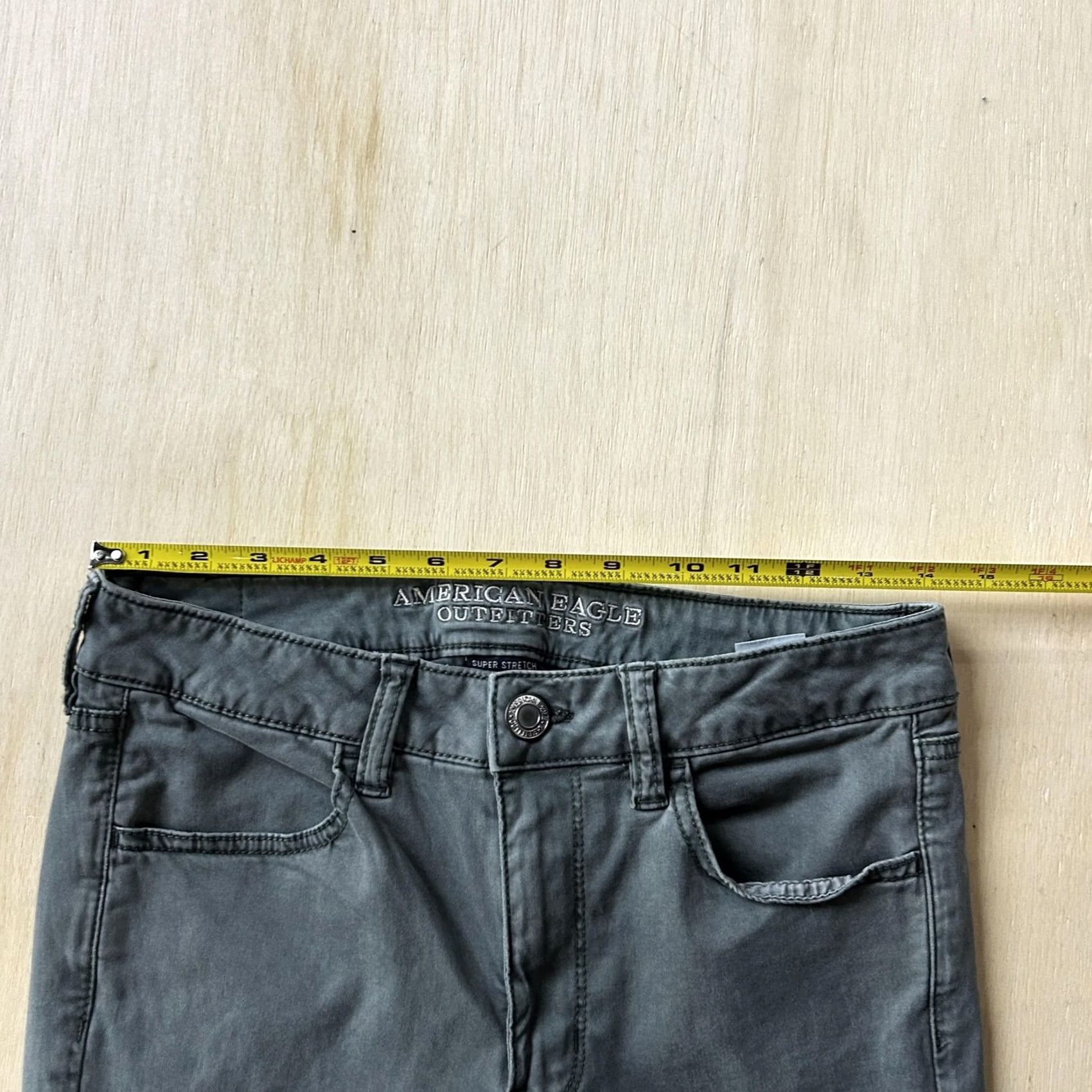 American Eagle Outfitters American Eagle Outfitters Womens 8 Short Gray High Rise Jegging Jeans Stretch Size 30" / US 8 / IT 44 - 5 Thumbnail