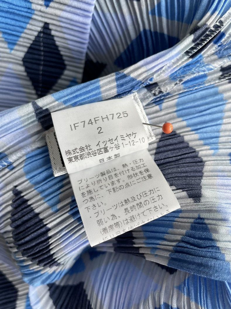 Issey Miyake Issey Miyake size:2 Blue geometric diamond-shaped dress Size M / US 6-8 / IT 42-44 - 9 Thumbnail