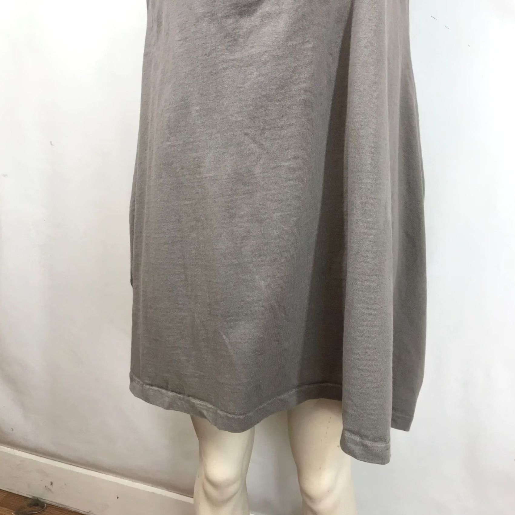 Vintage PACIFIC COTTON BRYN WALKER - Dress - Women - M - Gray - Sleeveless Cowl Neck Tunic Dress Size M / US 6-8 / IT 42-44 - 3 Thumbnail