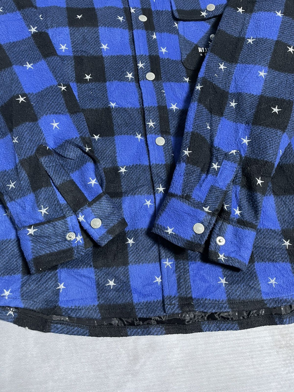 14th Addiction × If Six Was Nine × Tornado Mart 90’s Blue Cross Star Embroidered Flannel Shirt Size US M / EU 48-50 / 2 - 13 Thumbnail